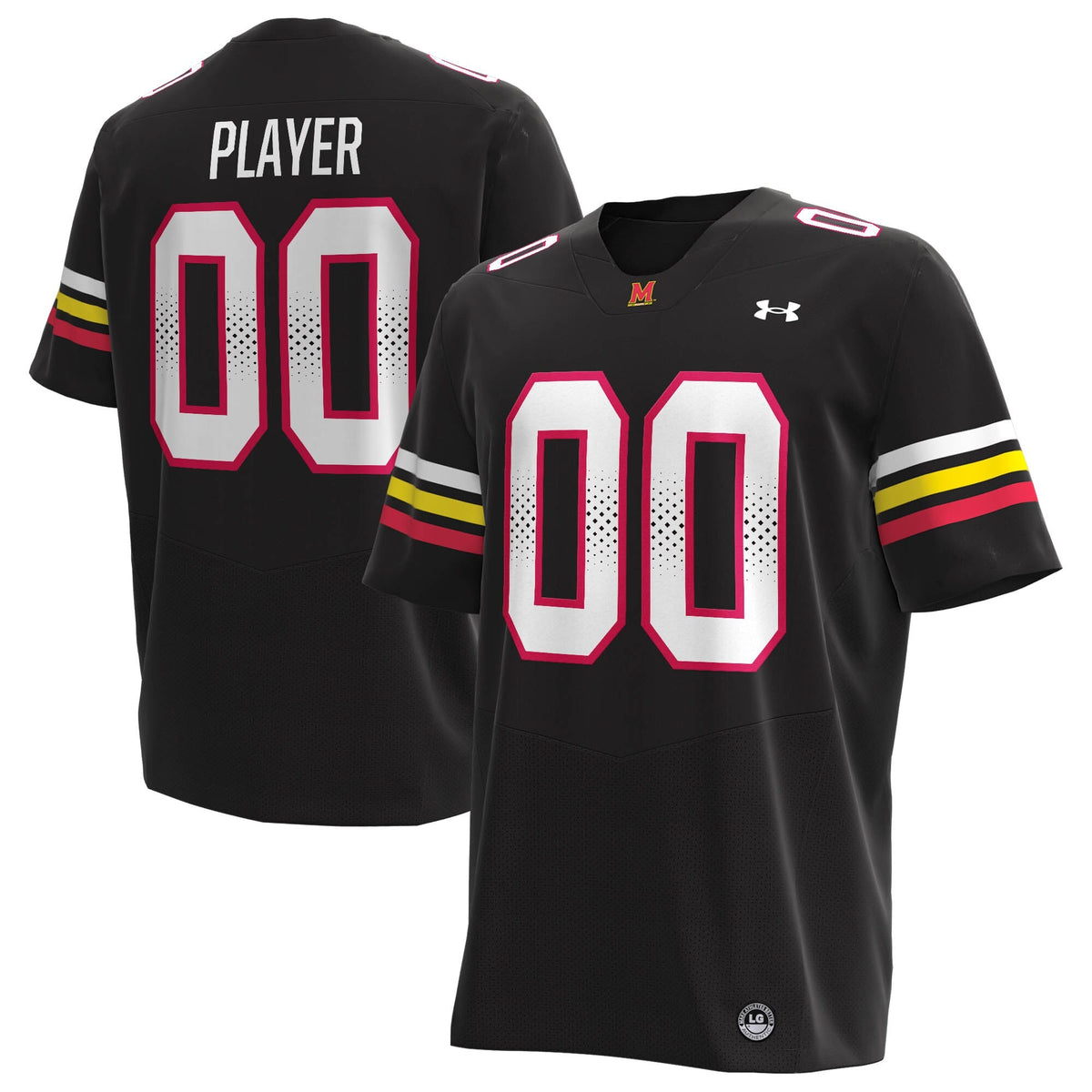 Maryland Terrapins Alternate NIL Pick-A-Player Replica Football Jersey - Black