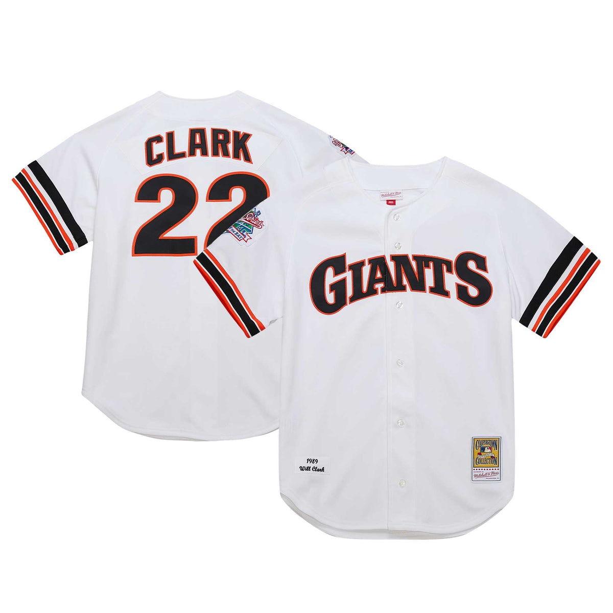 San Francisco Giants Will Clark White Cooperstown Collection 1989 Baseball Jersey