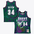 Milwaukee Bucks Ray Allen 1996 Team Marble Swingman Jersey - Green