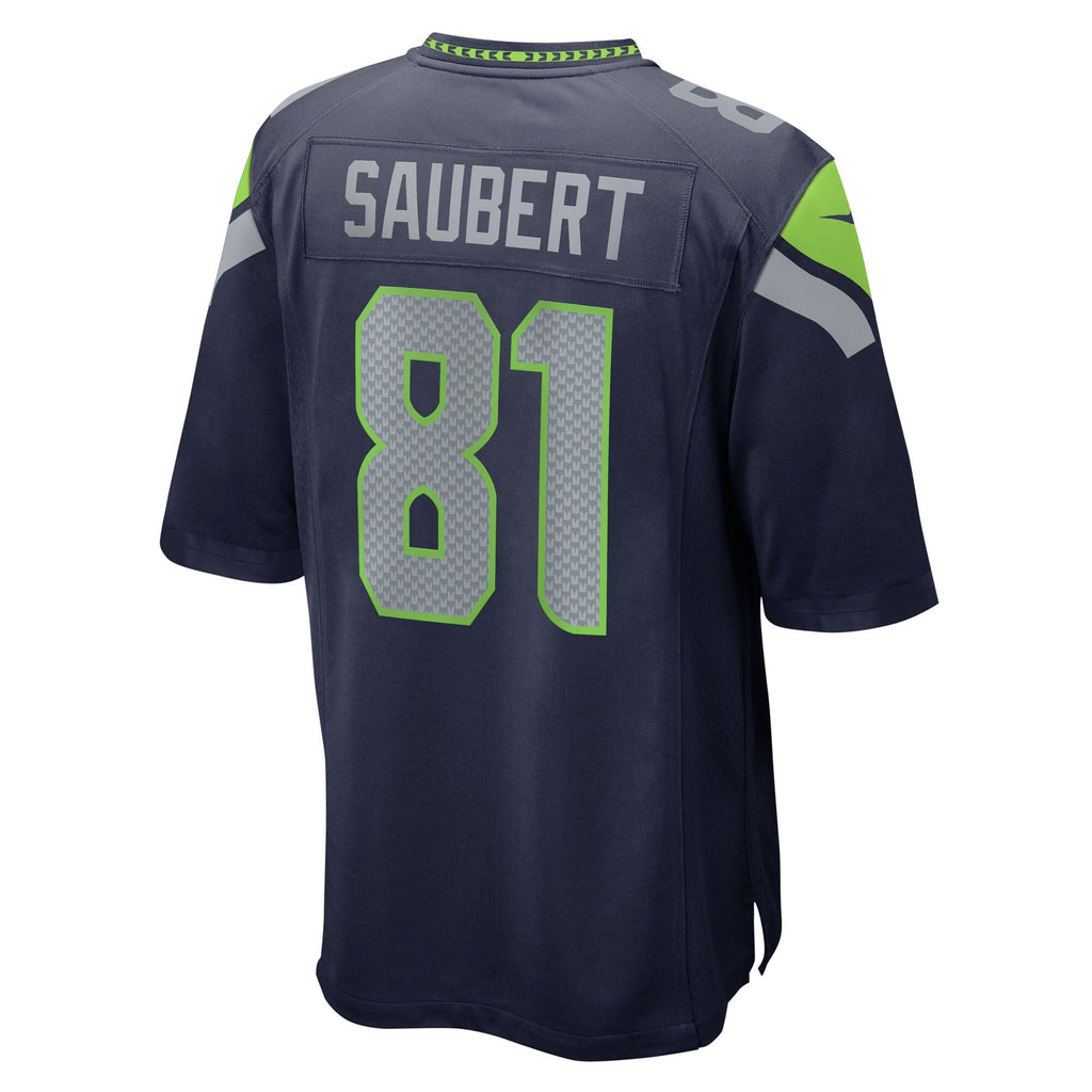 Seattle Seahawks Eric Saubert College Navy Team Game Football Jersey