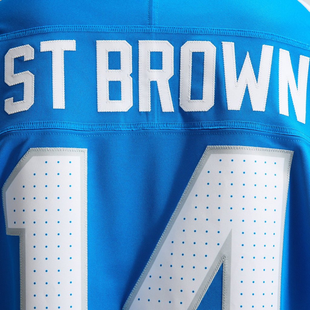 Detroit Lions Amon-Ra St. Brown Blue Team Vapor F.U.S.E. Stitched Limited Football Jersey