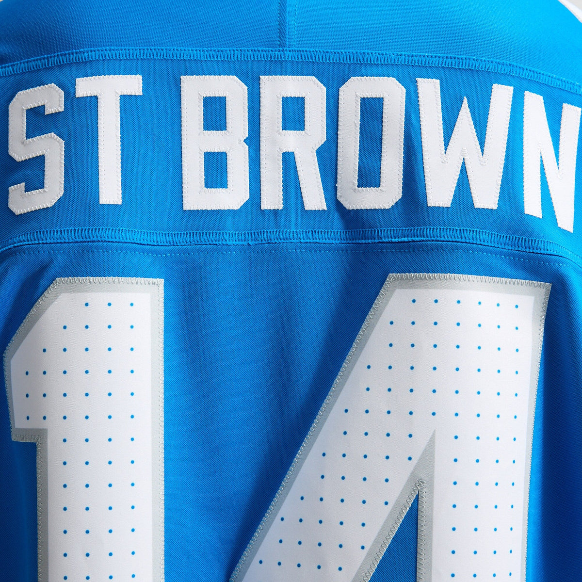 Detroit Lions Amon-Ra St. Brown Blue Team Vapor F.U.S.E. Stitched Limited Football Jersey