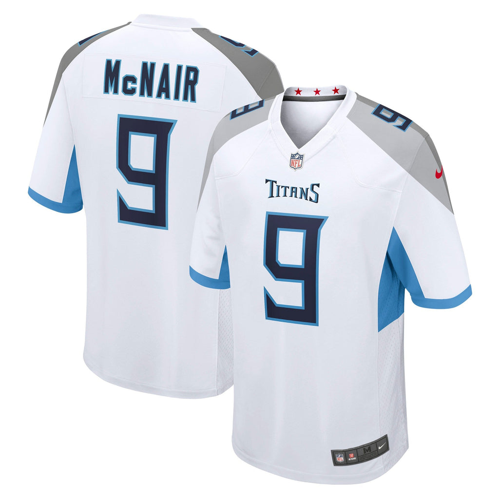 Tennessee Titans Steve McNair White Retired Player Game Football Jersey