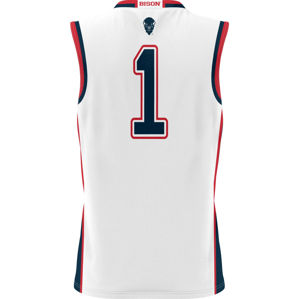 #1 White Howard Bison Lightweight Basketball Jersey