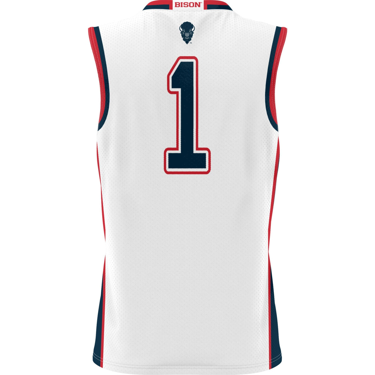 #1 White Howard Bison Lightweight Basketball Jersey