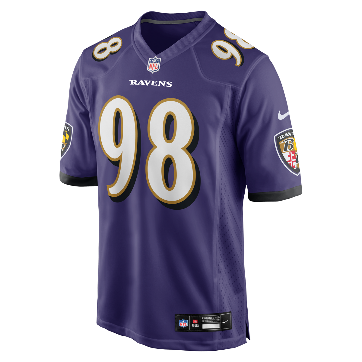 Baltimore Ravens Tony Siragusa Purple Game Retired Player Football Jersey