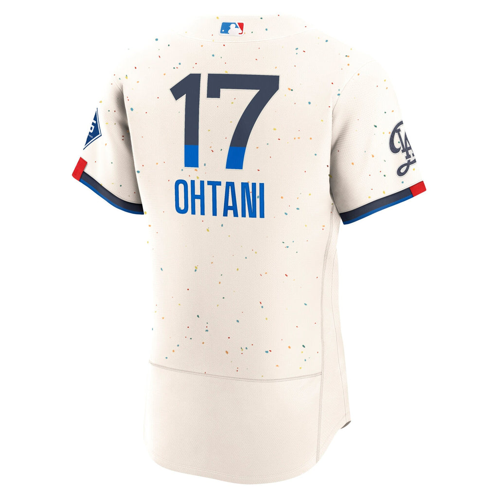 Los Angeles Dodgers Shohei Ohtani Cream City Connect Sponsor Patch Baseball Jersey