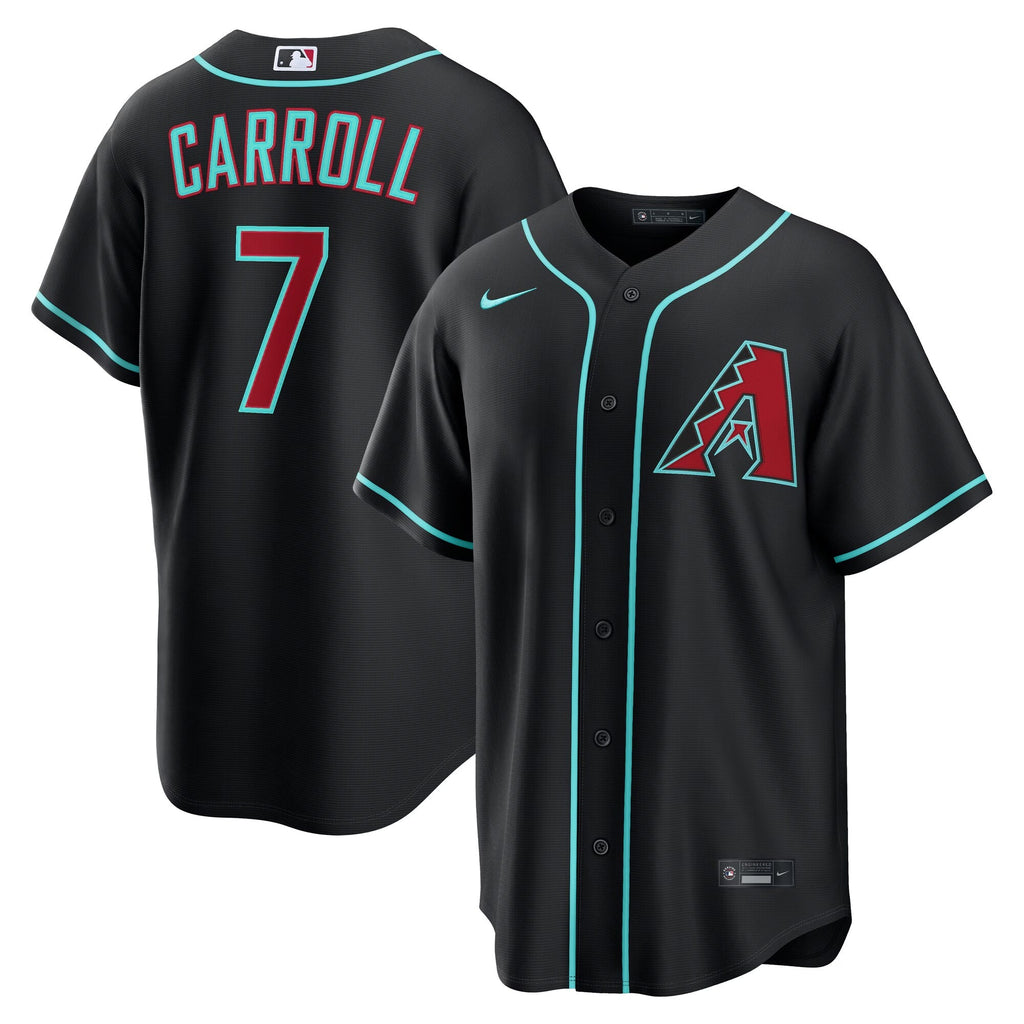 Arizona Diamondbacks Corbin Carroll Black Alternate Replica Baseball Jersey