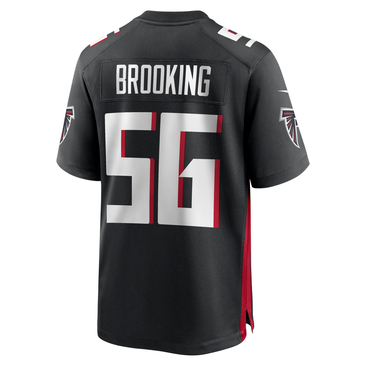 Atlanta Falcons Keith Brooking Black Game Retired Player Football Jersey