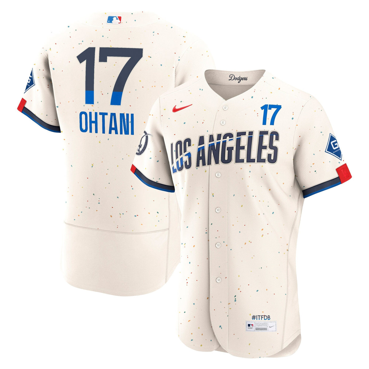 Los Angeles Dodgers Shohei Ohtani Cream City Connect Sponsor Patch Baseball Jersey