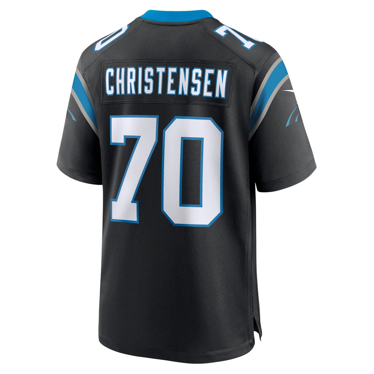 Carolina Panthers Brady Christensen Black Team Game Football Jersey