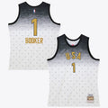 NBA Devin Booker 2016 USA Jersey All-Star - White/Black - Style 204329836