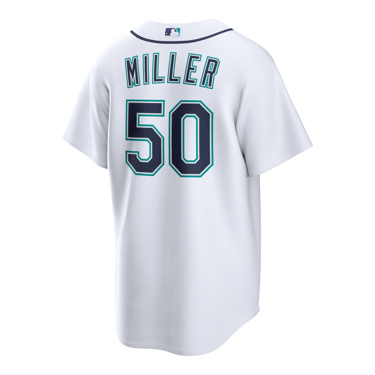 Seattle Mariners Bryce Miller White Home Replica Baseball Jersey
