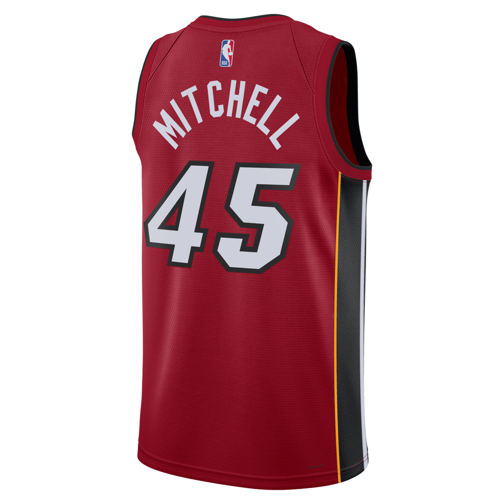 Miami Heat Statement Edition Swingman Jersey - Red - Davion Mitchell
