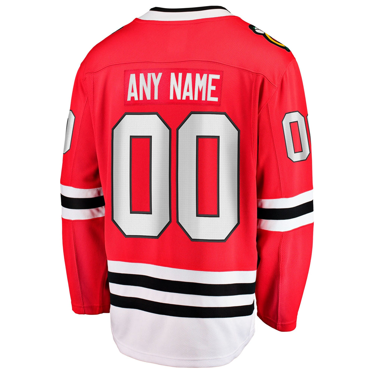 Chicago Blackhawks Red Home Breakaway Custom Hockey Jersey