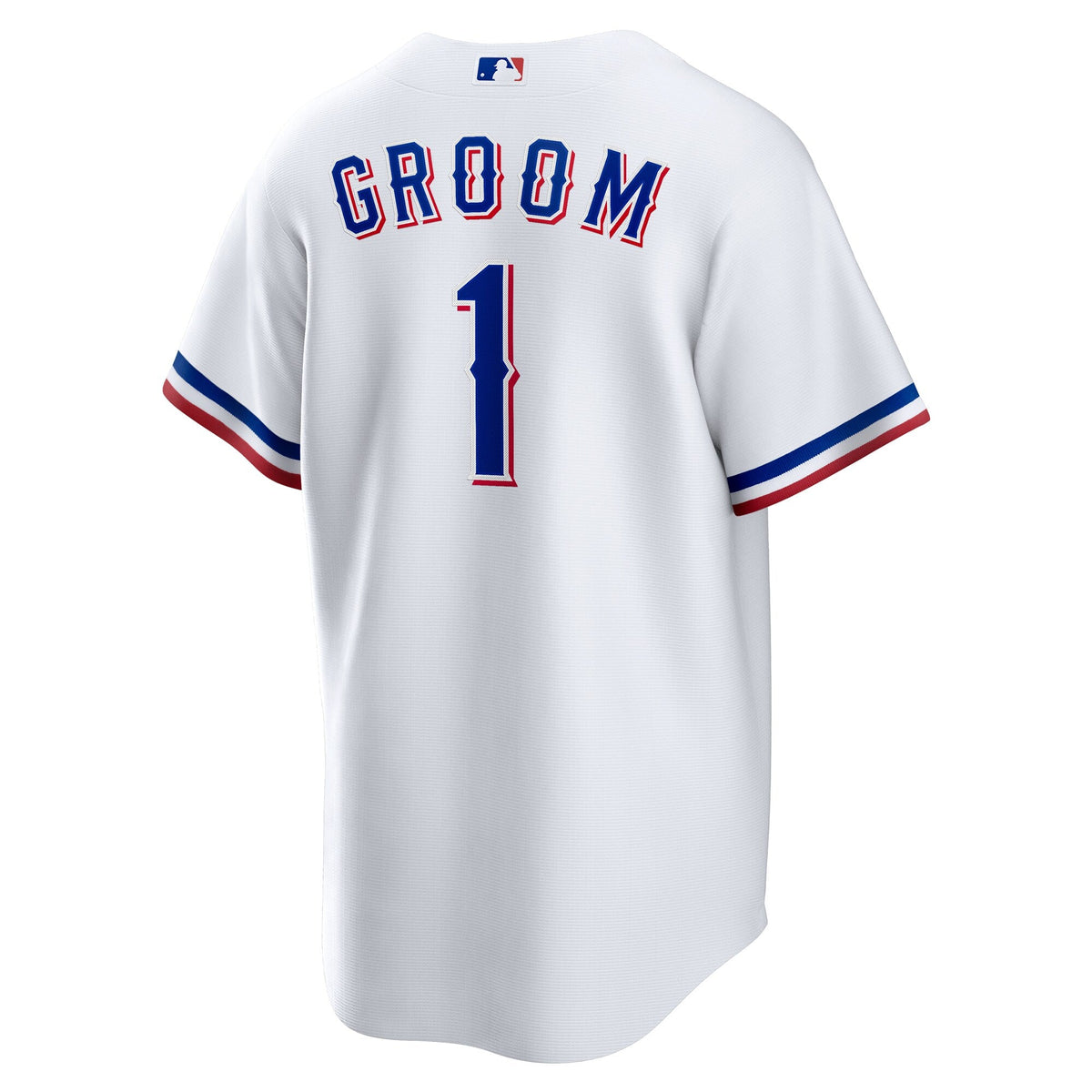 Texas Rangers White #1 Groom Home Replica Baseball Jersey