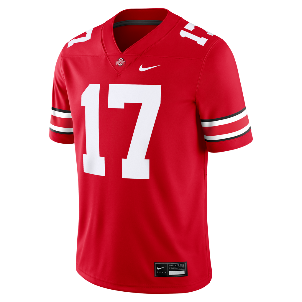 Carnell Tate Scarlet Ohio State Buckeyes Game Jersey