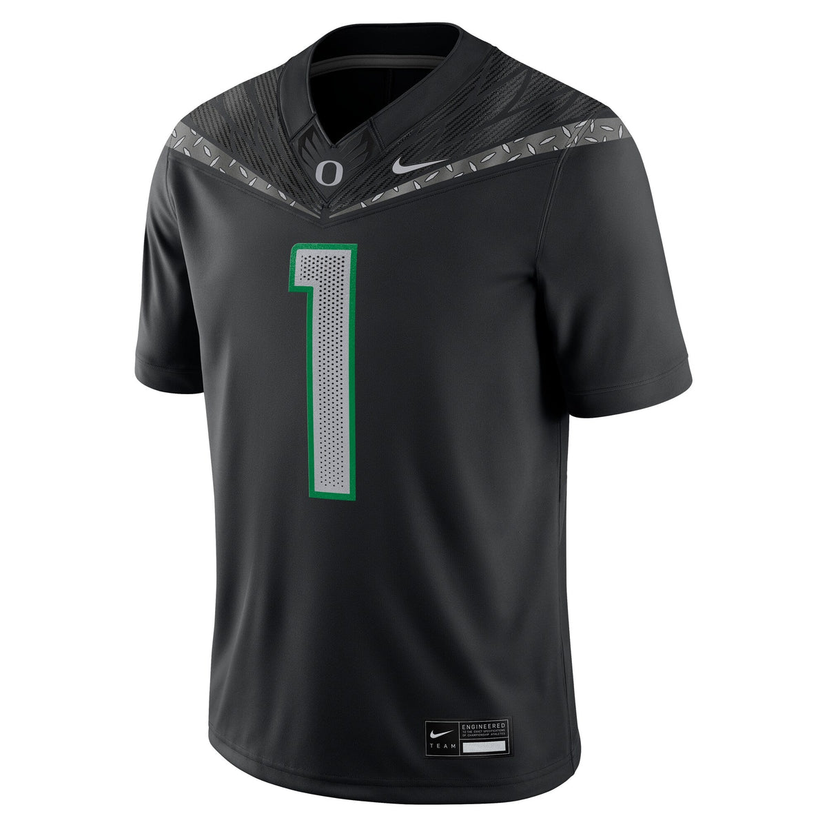 #1 Black Oregon Ducks Game Jersey