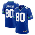 Seattle Seahawks Steve Largent Royal Throwback Retired Player Game Football Jersey