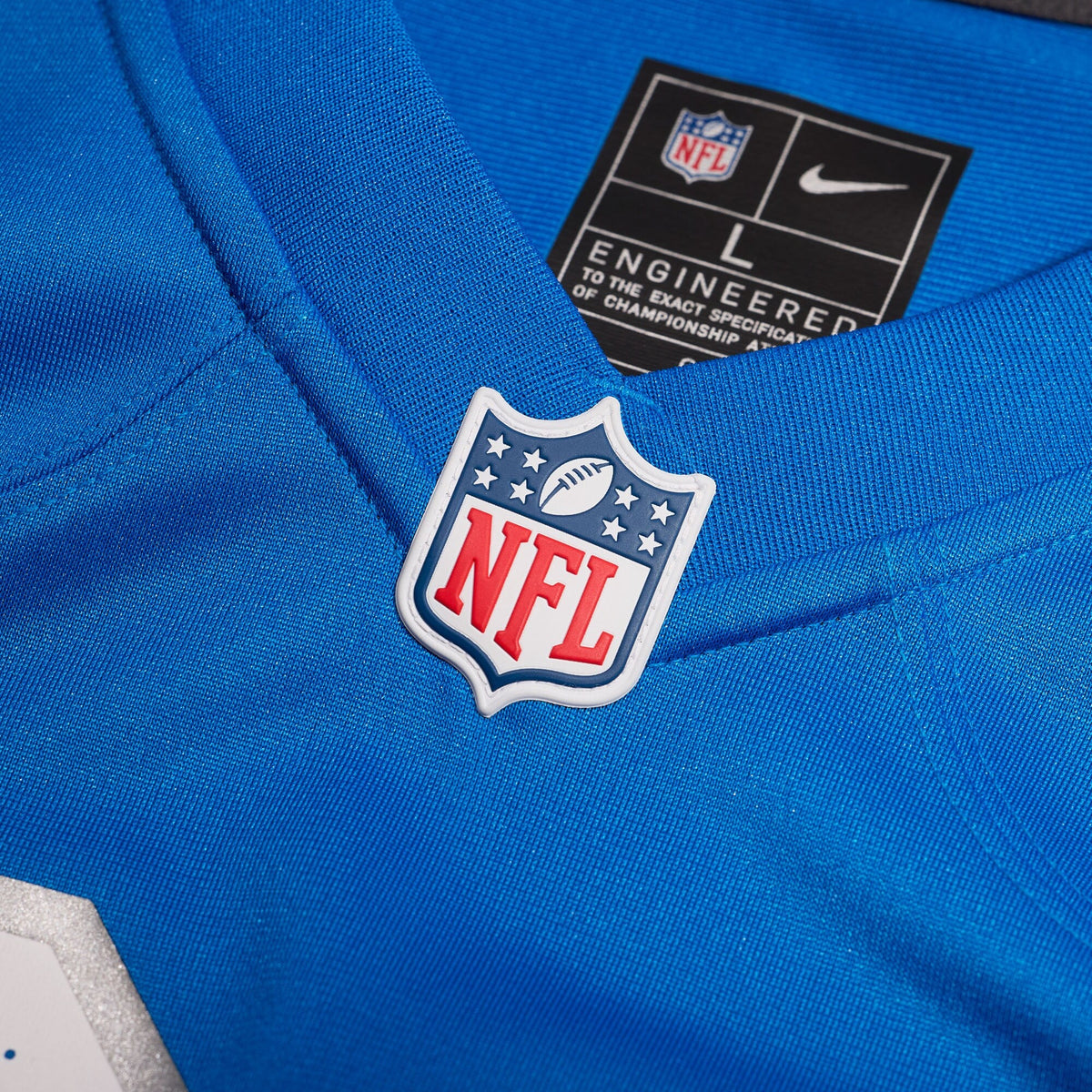 Detroit Lions Brock Wright Blue Team Game Football Jersey