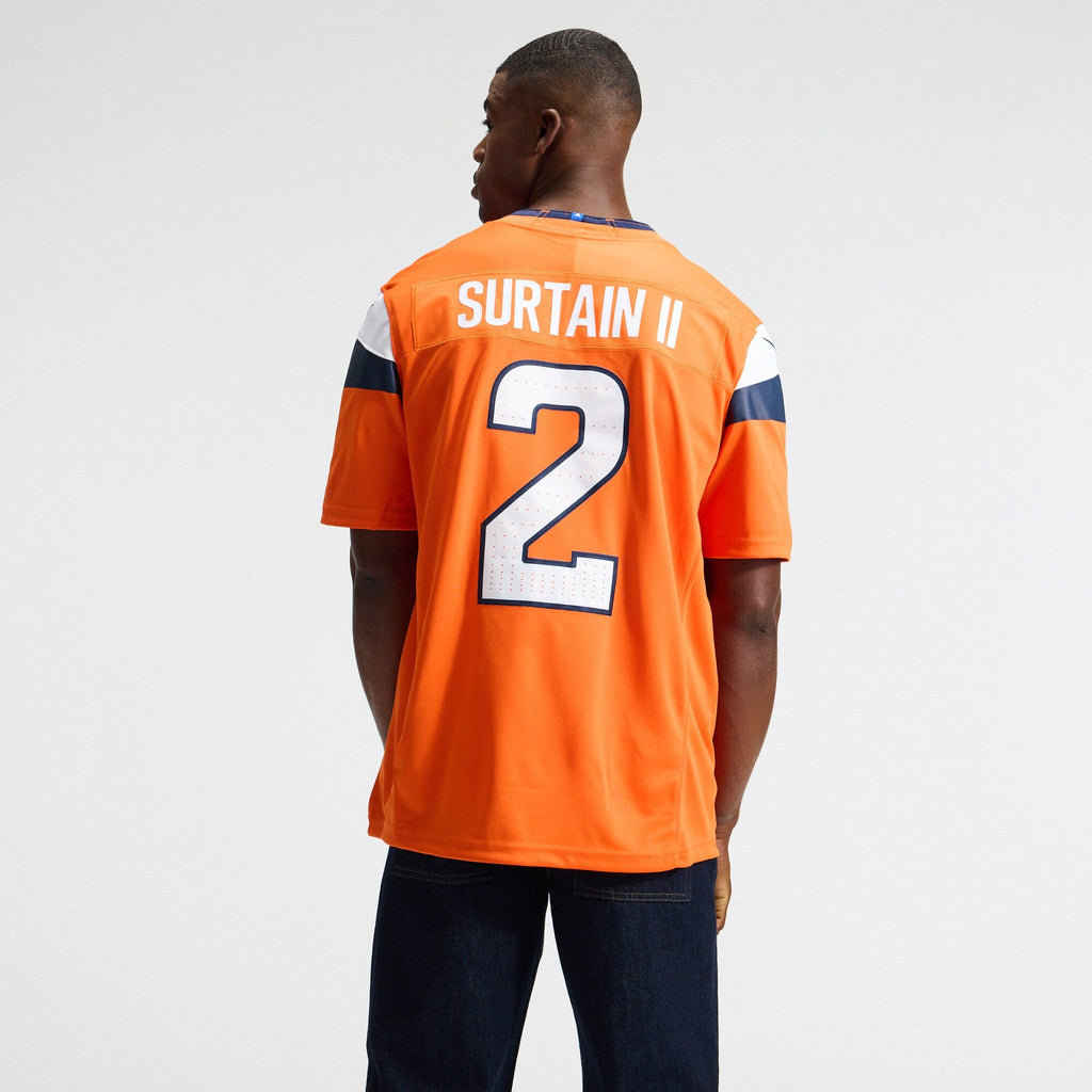Denver Broncos Patrick Surtain II Orange Team Vapor F.U.S.E. Stitched Limited Football Jersey