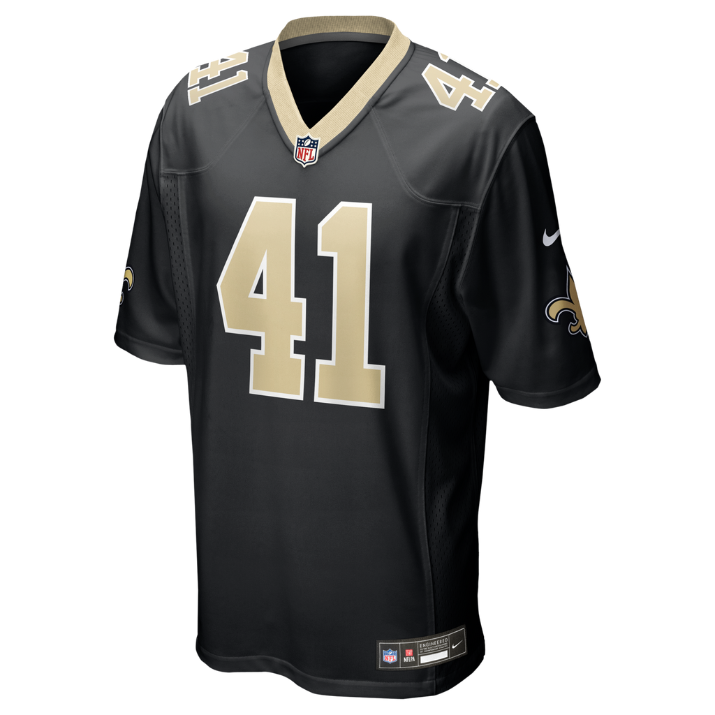 New Orleans Saints Alvin Kamara Black Game Football Jersey