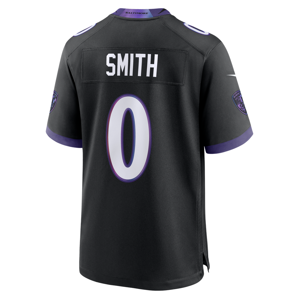 Baltimore Ravens Roquan Smith Black Alternate Game Football Jersey