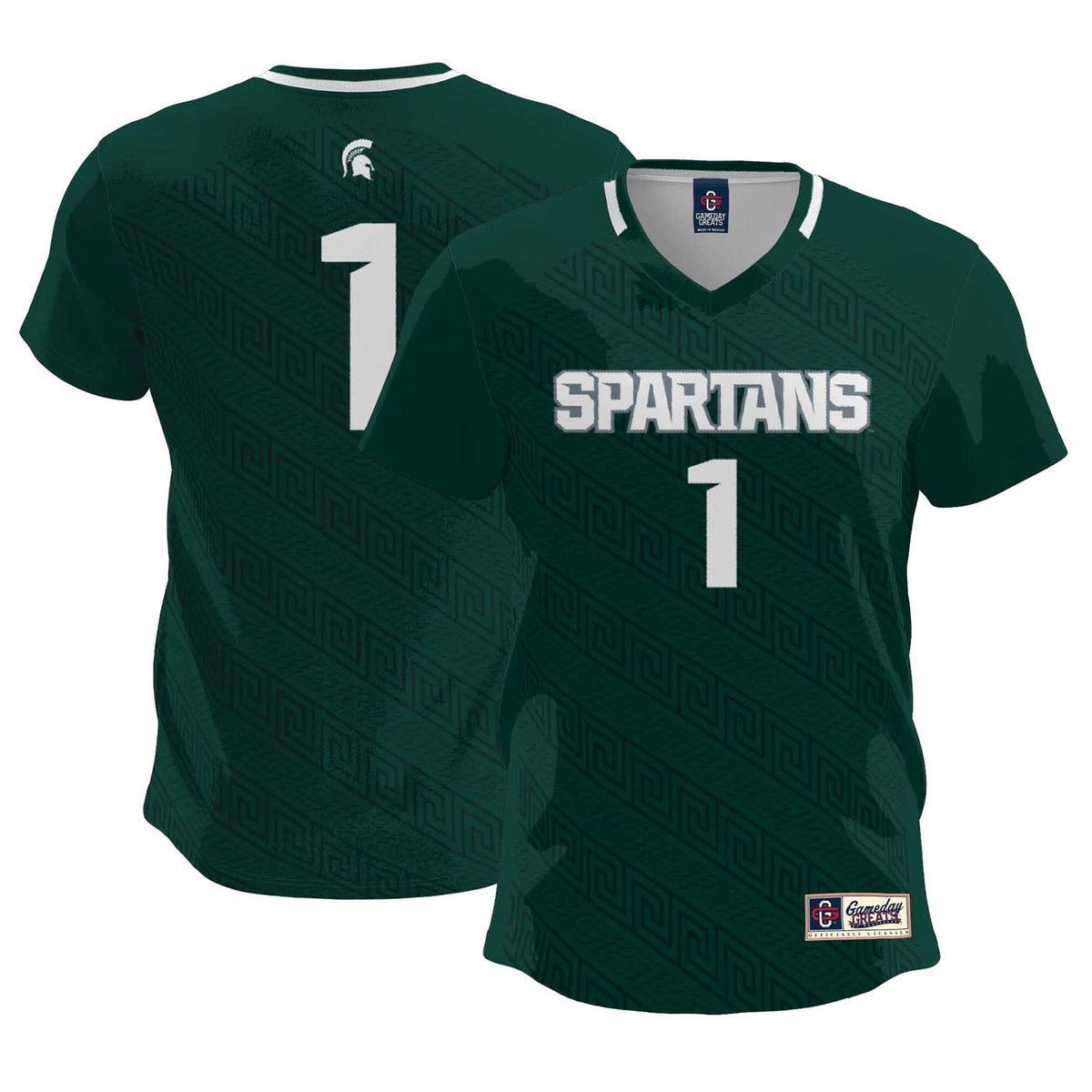 #1 Michigan State Spartans Lightweight Soccer Team Jersey - Green