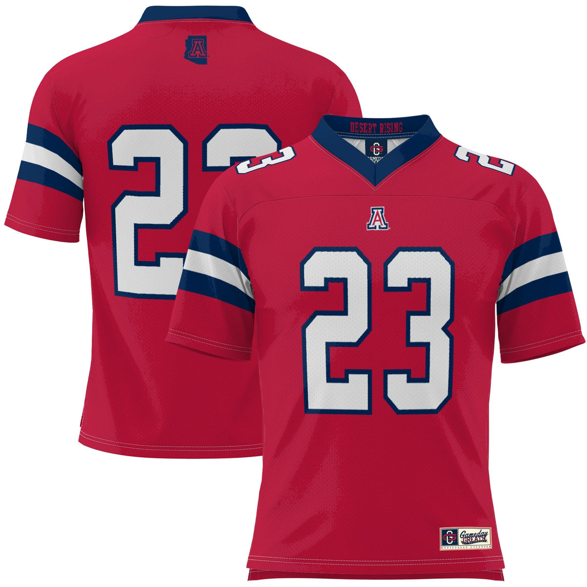#23 Arizona Wildcats Desert Rising Football Jersey - Red