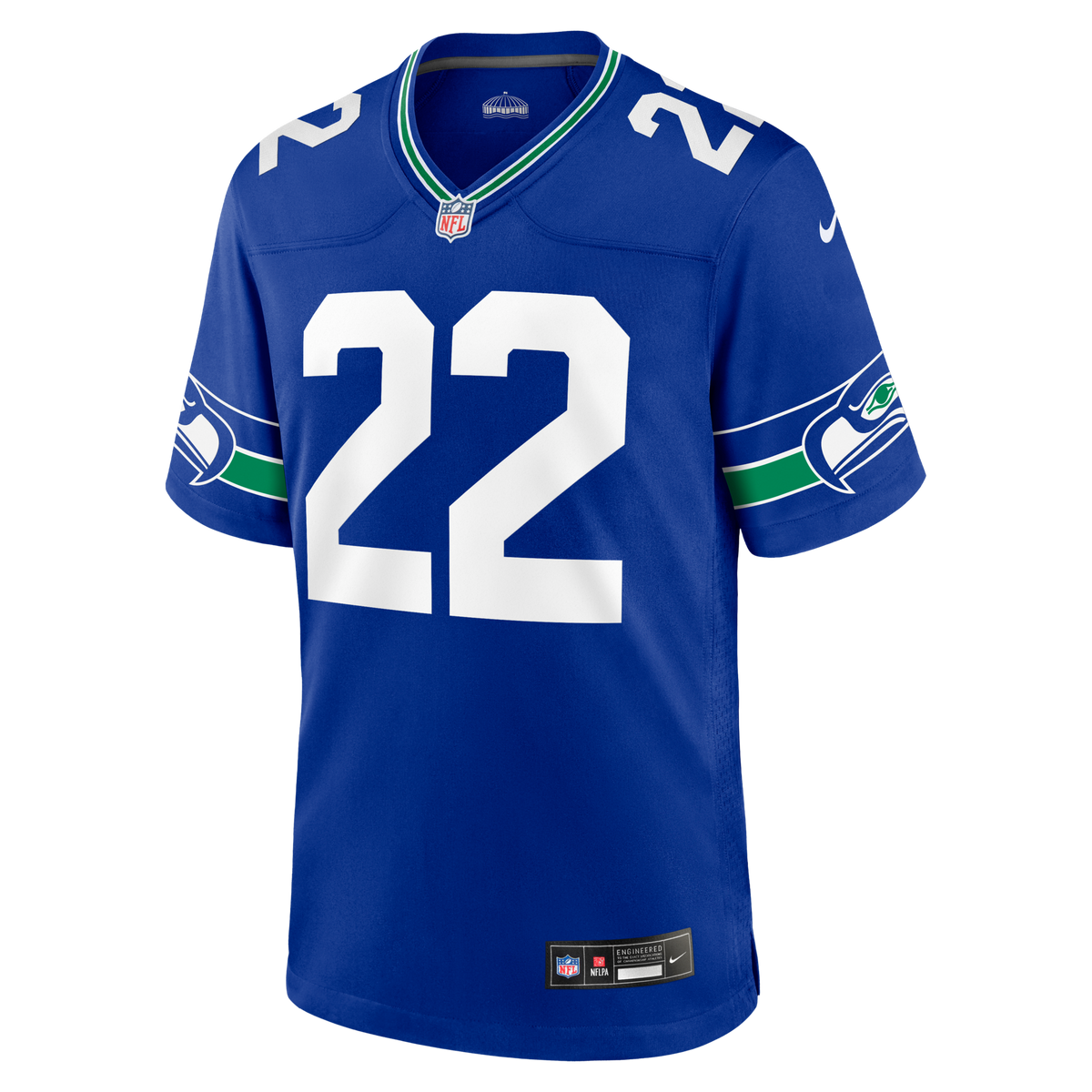 Seattle Seahawks Rashid Shaheed Royal Alternate Game Football Jersey