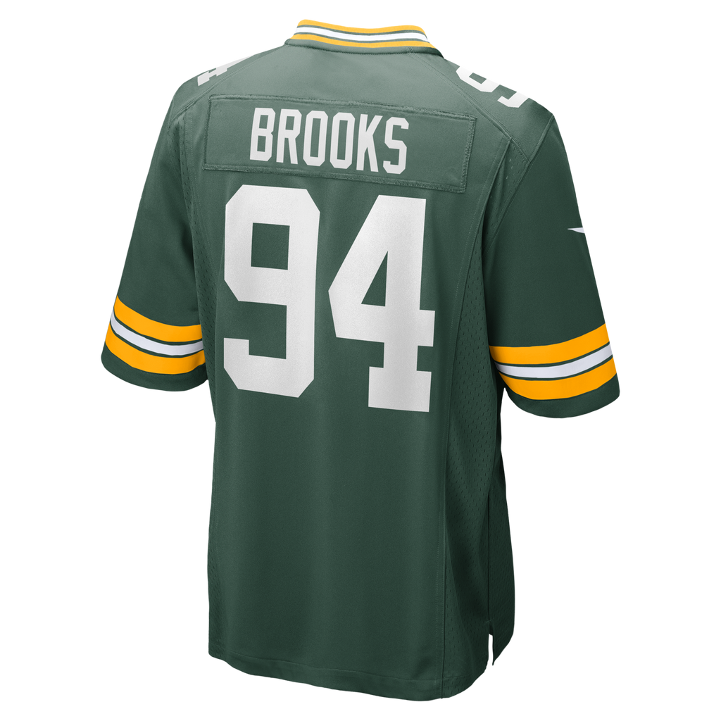 Green Bay Packers Karl Brooks Green Game Football Jersey