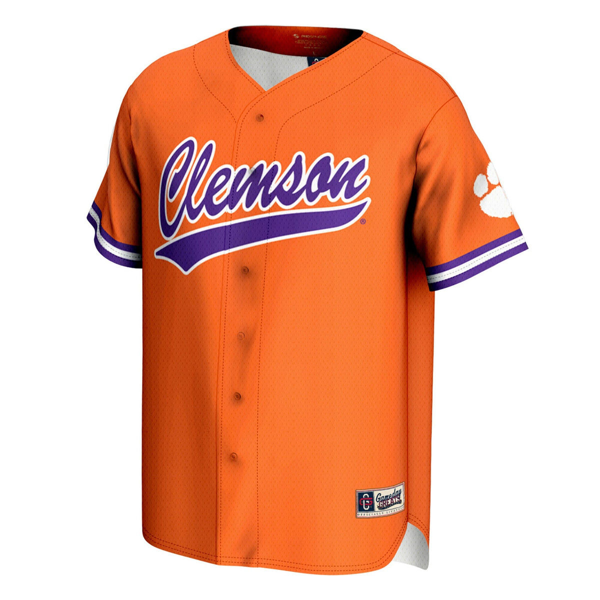 Orange Clemson Tigers Lightweight Baseball Jersey