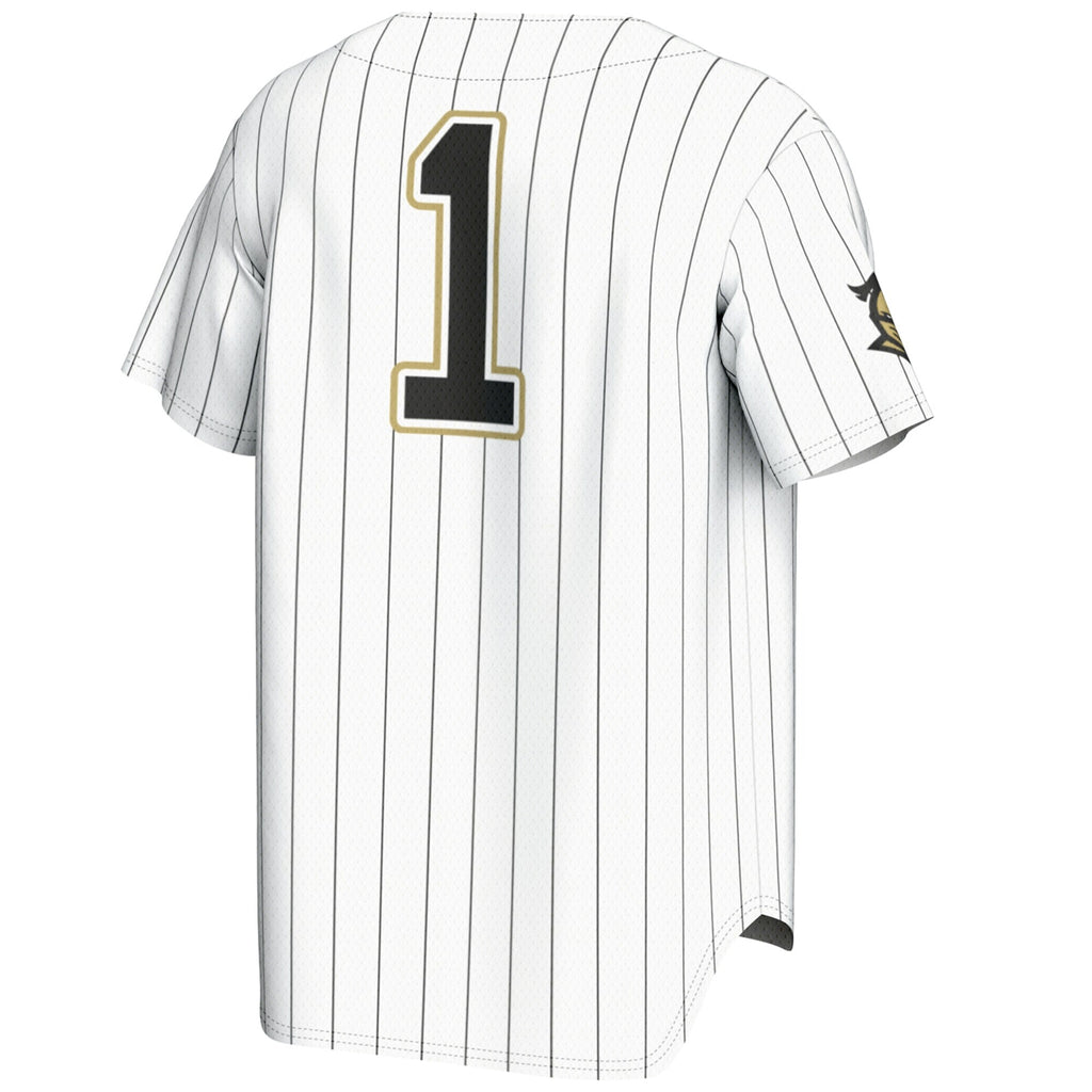 #1 White UCF Knights Lightweight Baseball Jersey