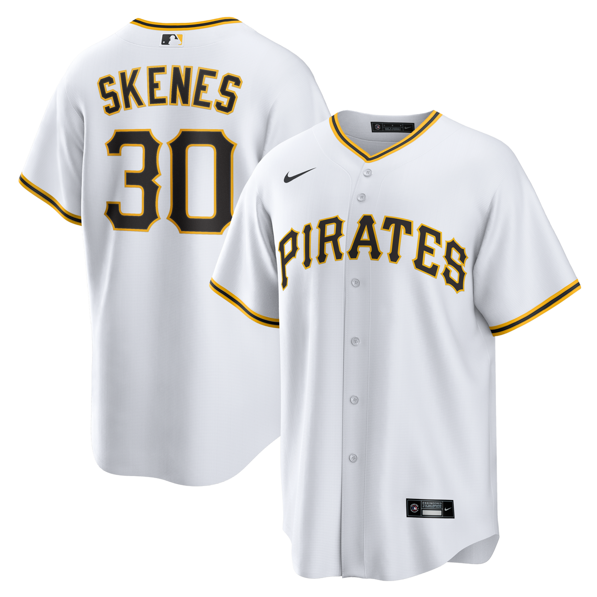 Pittsburgh Pirates Paul Skenes White Home Replica Player Baseball Jersey