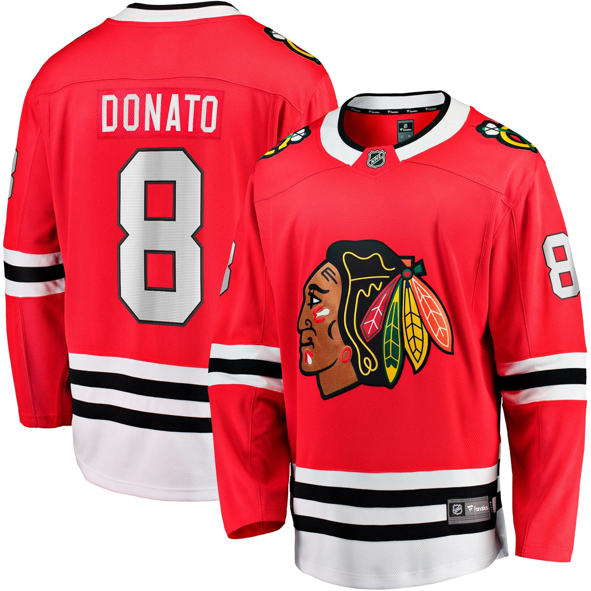 Chicago Blackhawks Ryan Donato Red Home Breakaway Hockey Jersey