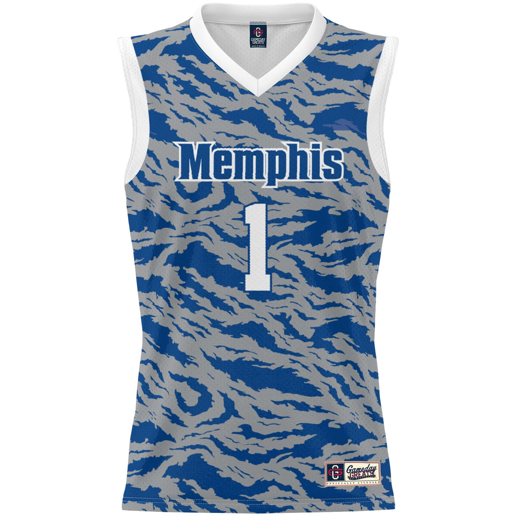 #1 Memphis Tigers Lightweight Basketball Jersey - Royal