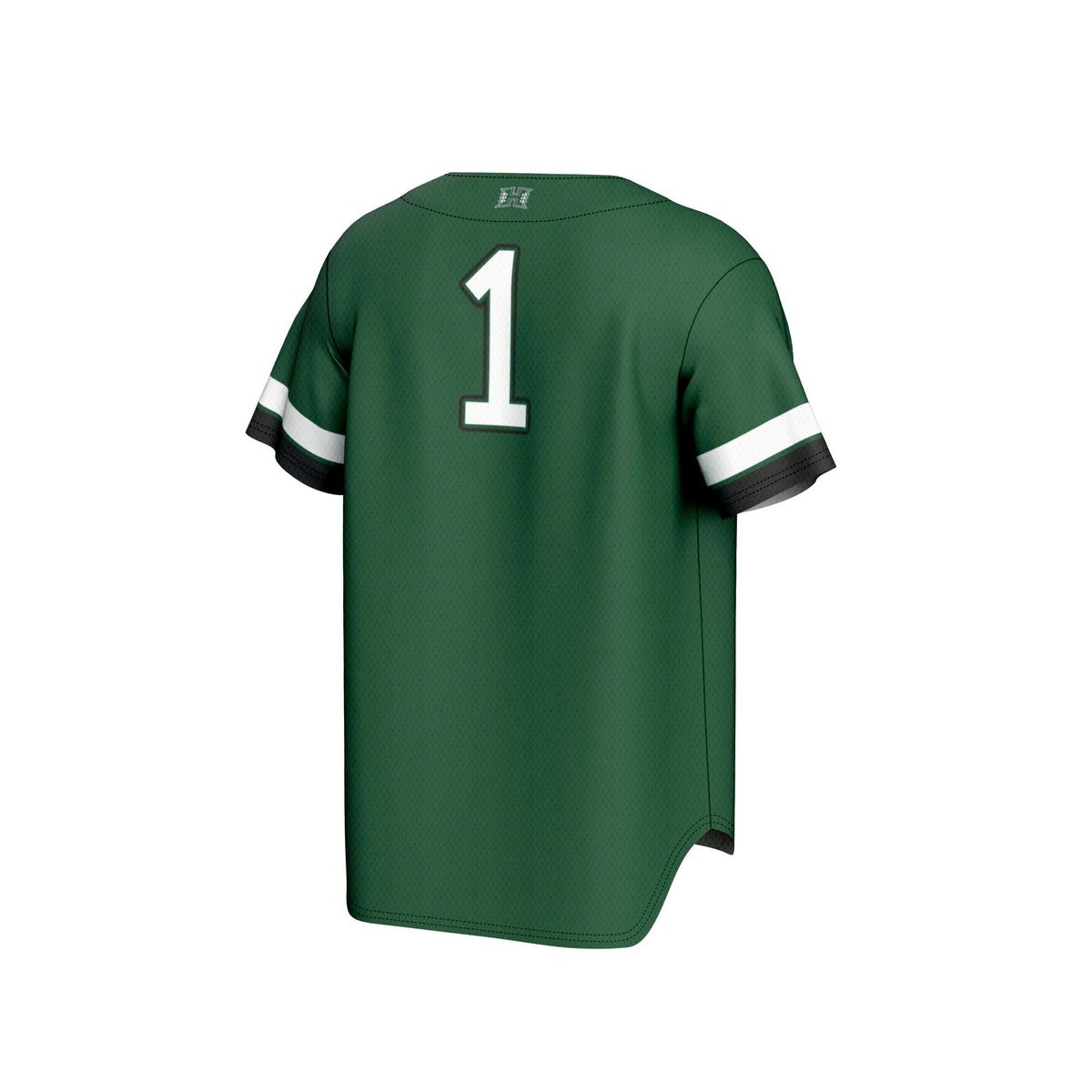 #1 Green Hawaii Rainbow Warriors Lightweight Collegiate Baseball Fashion Jersey