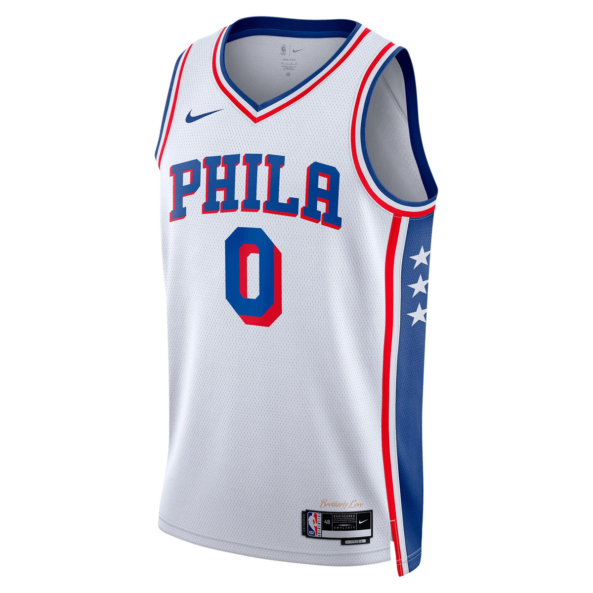 Philadelphia 76ers Association Edition Swingman Jersey - White - Tyrese Maxey