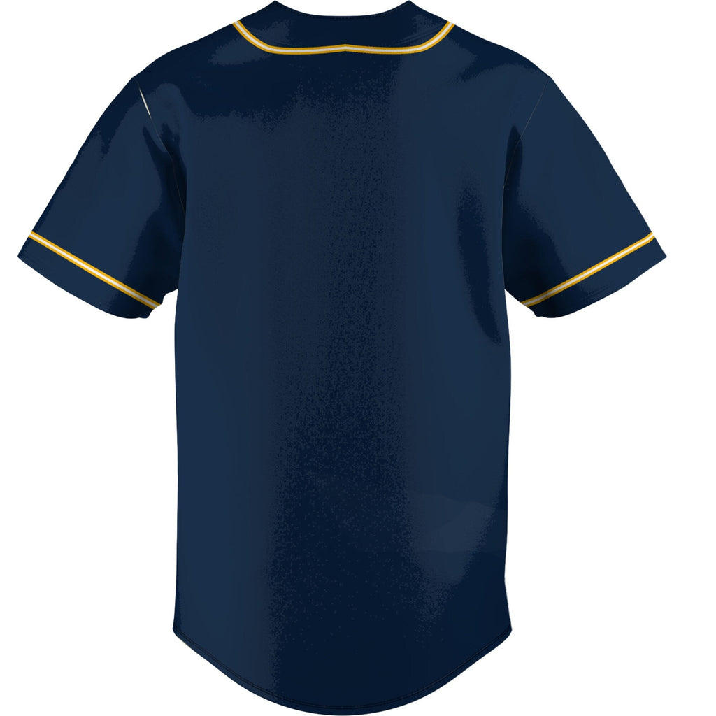 Navy Central Alabama Community College Trojans Lightweight Baseball Jersey