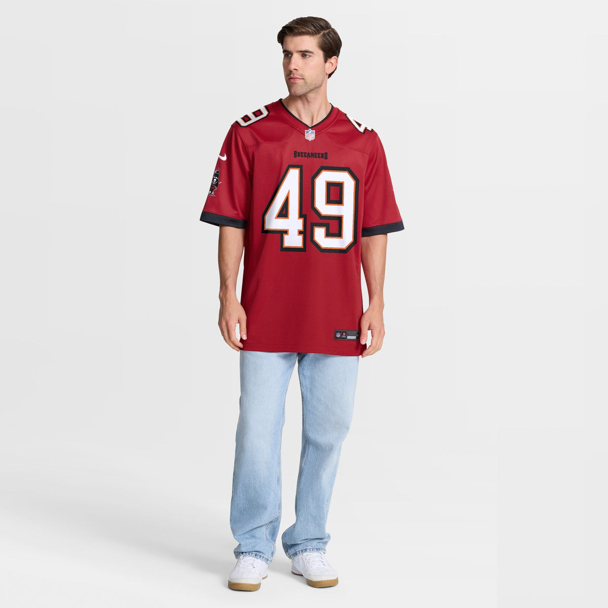Tampa Bay Buccaneers Owen Wright Red Team Game Football Jersey