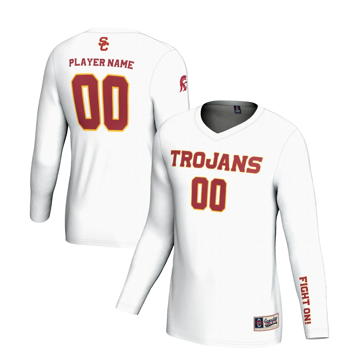 USC Trojans NIL Pick-A-Player Lightweight Volleyball Jersey – White