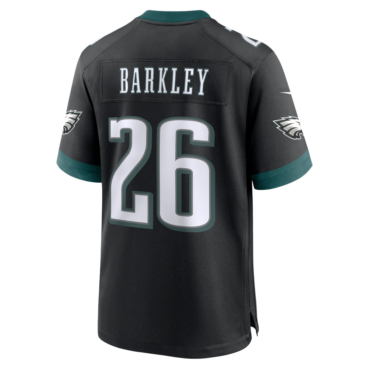 Philadelphia Eagles Saquon Barkley Black Alternate Game Football Jersey