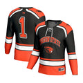 #1 Black Oregon State Beavers Lightweight Hockey Fashion Jersey