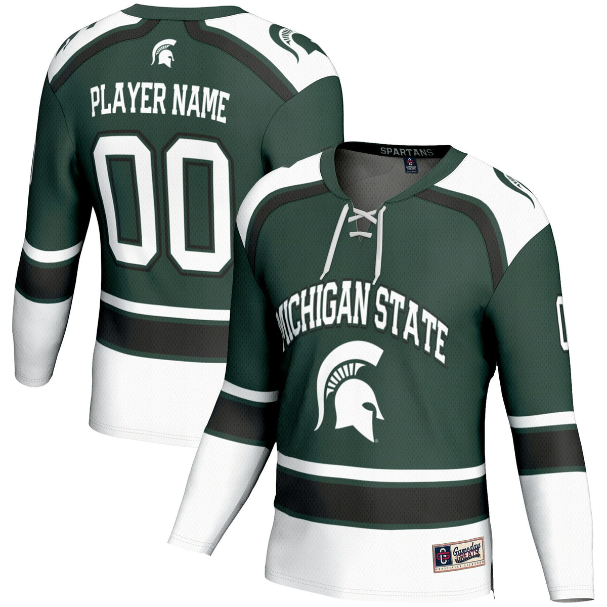 Michigan State Spartans Ice Hockey NIL Pick-A-Player Jersey - Green