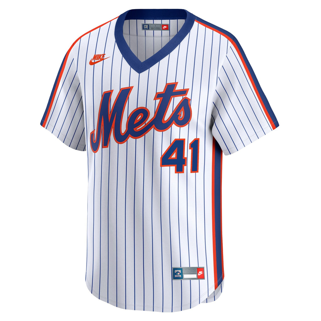 New York Mets Tom Seaver White Throwback Cooperstown Limited Baseball Jersey
