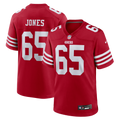 San Francisco 49ers Robert Jones Scarlet Team Game Football Jersey