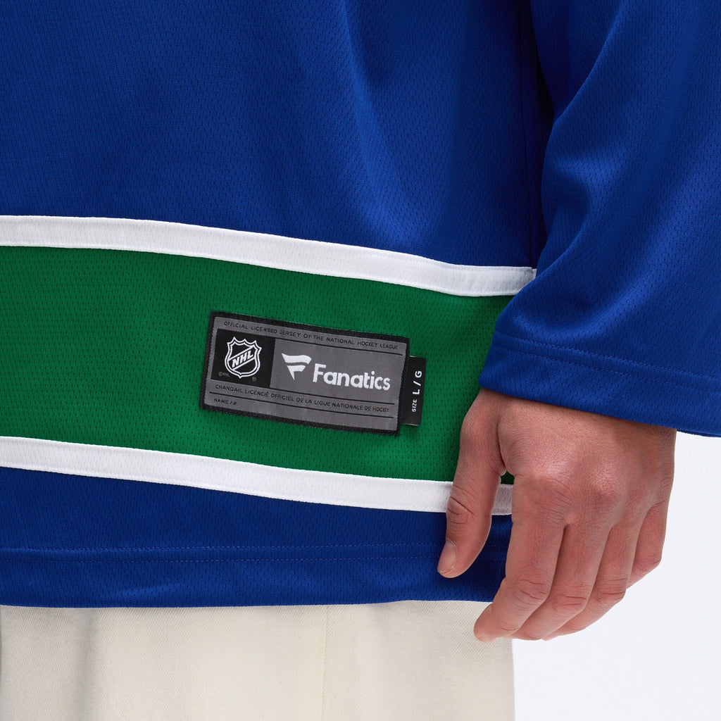 Vancouver Canucks Blue Home Team Breakaway Hockey Jersey