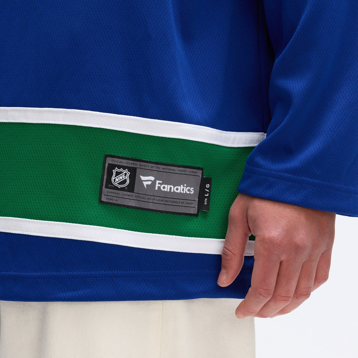 Vancouver Canucks Blue Home Team Breakaway Hockey Jersey