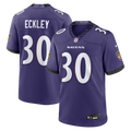 Baltimore Ravens Ryan Eckley Purple Team Game Football Jersey