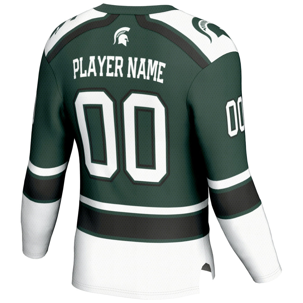 Michigan State Spartans Ice Hockey NIL Pick-A-Player Jersey - Green
